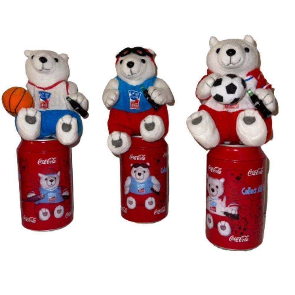 🆕Vintage Coca Cola Plush Polar Bears 2004 - Picture 8 of 8